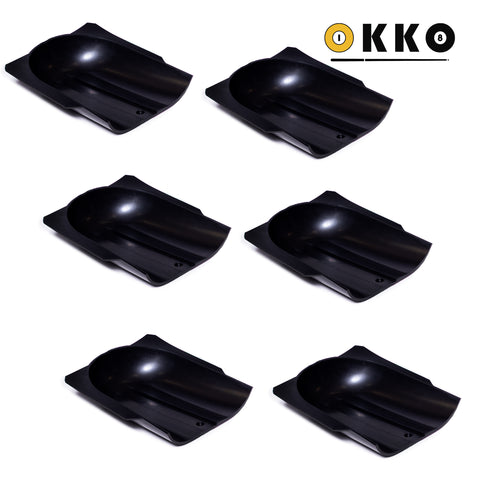 OKKO Pool Table Rubber Gulley Boots, Set of 6