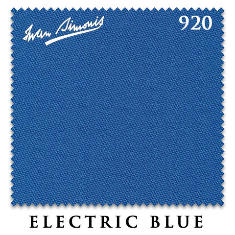 7 ft Simonis 920 Electric Blue Pool Table Cloth with 6 Pre-Cut Rails