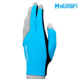 Molinari Billiard Glove for Left Hand Cyan L