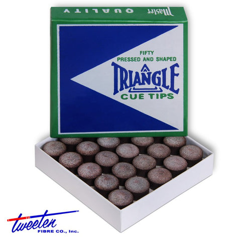 Triangle Cue Tip Ø12.5mm 50 pcs 1 package