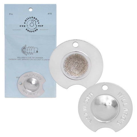 Willard's Cue Tip Shaper .415 inches Nickel radius