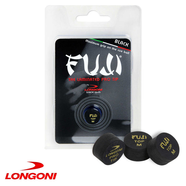 Longoni Fuji Black Cue Tip Ø14mm Medium 1 pc