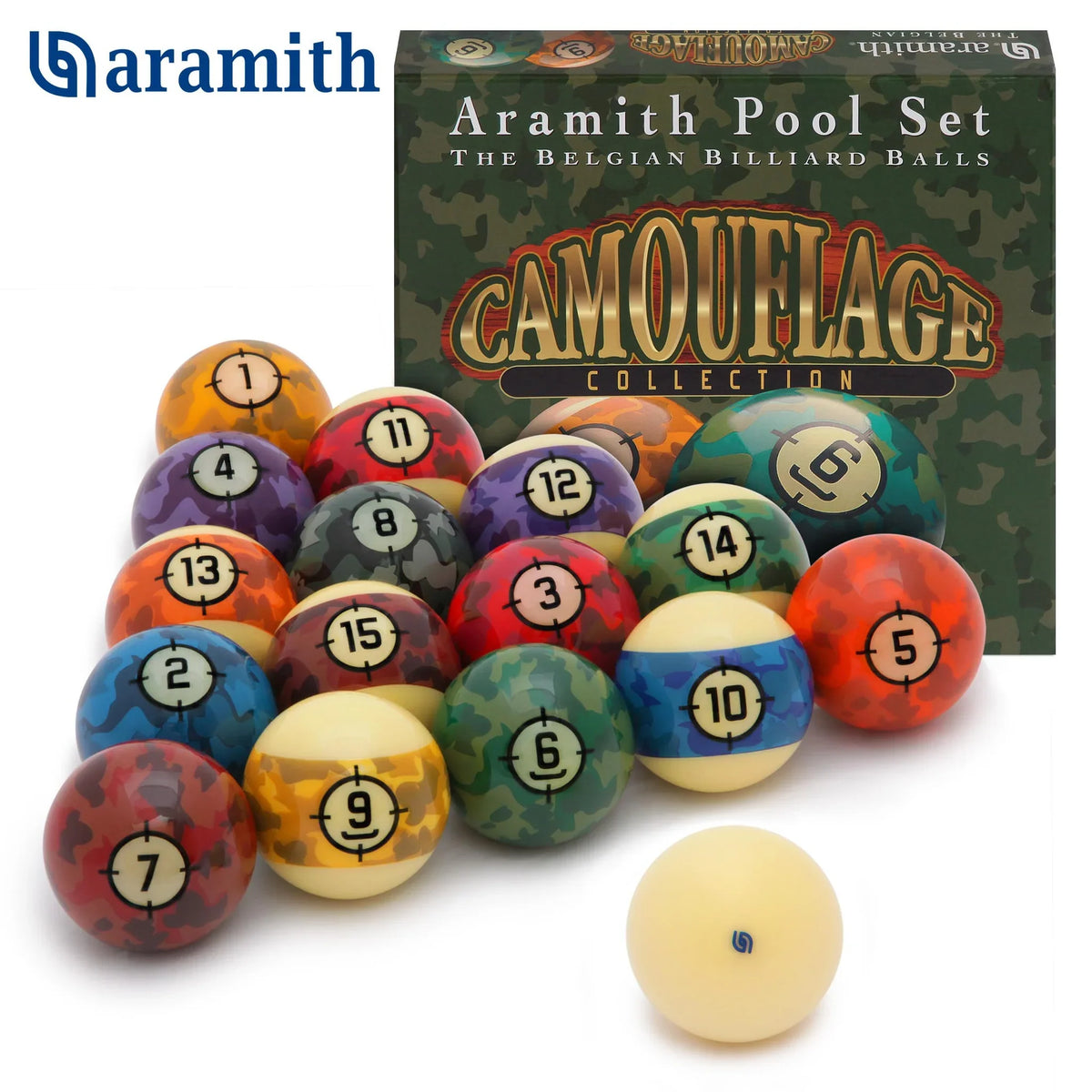Aramith Camouflage Pool Ball Set: Style Meets Performance