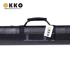 OKKO Billiard Hard Deluxe Oval Case Croco Black 2x2
