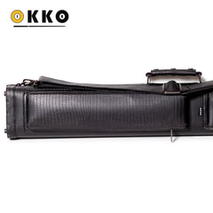 OKKO Billiard Hard Deluxe Oval Case Croco Black 3x5