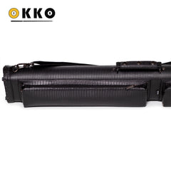 OKKO Billiard Hard Deluxe Oval Case Croco Black 3x5