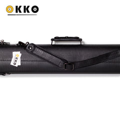 OKKO Billiard Hard Deluxe Oval Case Croco Black 3x5