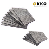 OKKO Cushion Rubber Facings 1/8", Quadrangular, Set of 12