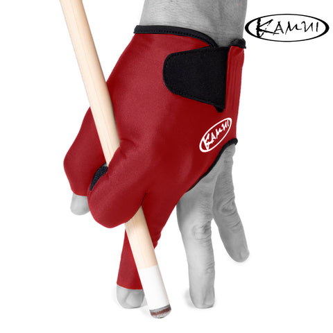 Kamui Billiard Glove QuickDry for Left Hand Red L