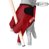 Kamui Billiard Glove QuickDry for Left Hand Red XXL