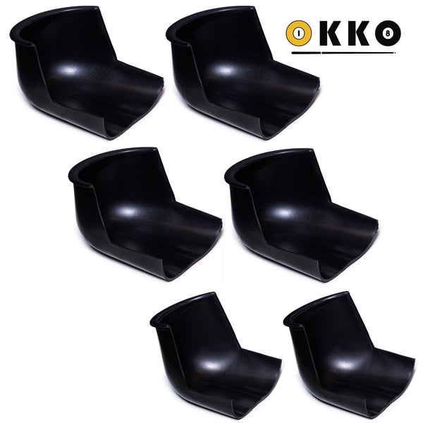 OKKO Pool Table Rubber Gulley Boots, Set of 6