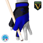 Vaula Pro Billiard Glove for Left Hand Blue L