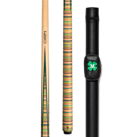 McDermott CHOPSP2 Chops Sneaky Pete Skateboard Pool Cue FREE Hard Case