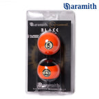 Aramith Tournament Black No.5 and No.13 Pool Balls 2 1/4" in a blister