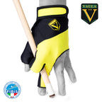 Vaula Pro Billiard Glove for Left Hand Yellow M