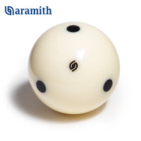 Aramith Tournament Black Pool Cue Ball 2 1/4" 6 Black Dots in a blister