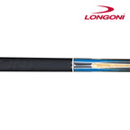 Longoni Galaxy Cyan Elk Style Leather Pool Cue Butt