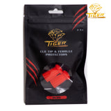 Tiger Cue Tip and Ferrule Protectors, 2-Pack, Ruby