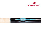 Longoni Black Mamba II Natural Pool Cue w/Luna Nera Shaft