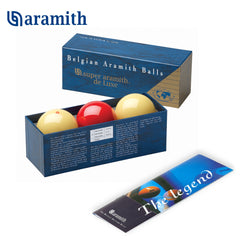 Super Aramith de Luxe Carom Ball set 61.5 mm