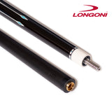 Longoni Black Mamba II Natural Pool Cue w/Luna Nera Shaft