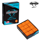 Championship Billiard Chalk Orange 12 pcs