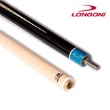 Longoni Galaxy Cyan Lizard Style Leather Pool Cue w/S2 Shaft