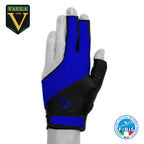Vaula Pro Billiard Glove for Left Hand Blue L