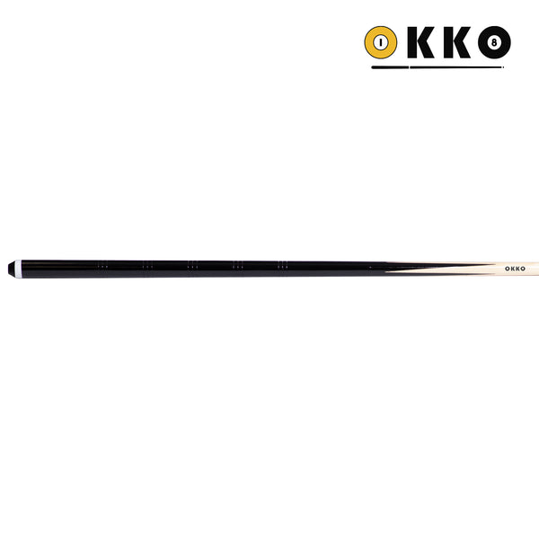 OKKO 1-Piece Pool Cue 57”, Glue-On Tip