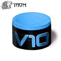 Taom Billiard V10 Chalk Blue 1 pc w/Bullet Chalk Holder