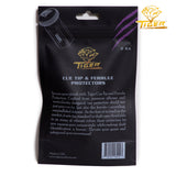 Tiger Cue Tip and Ferrule Protectors, 2-Pack, Amethyst