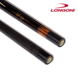 Longoni Flames Wood Pool Cue w/Luna Nera Shaft