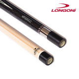 Longoni Nirvana 2 Nox Silver Pool Cue w/S20 Shaft