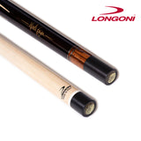 Longoni Flames Leather Stripes Pool Cue w/S30 Shaft