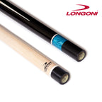 Longoni Galaxy Cyan Elk Style Leather Pool Cue w/S30 Shaft