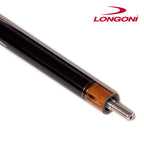 Longoni Flames Leather Pool Cue Butt