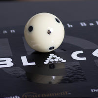 Aramith Tournament Black Pool Cue Ball 2 1/4" 6 Black Dots in a blister