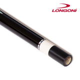 Longoni Black Mamba II Leather Strips Pool Cue Butt