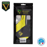 Vaula Pro Billiard Glove for Left Hand Yellow L