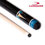 Longoni Galaxy Cyan Lizard Style Leather Pool Cue w/S20 Shaft