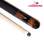Longoni Flames Leather Pool Cue w/S30 Shaft