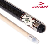 Longoni Nirvana 2 Nox Silver Pool Cue w/S20 Shaft