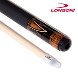 Longoni Flames Leather Pool Cue w/S30 Shaft