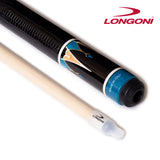 Longoni Galaxy Cyan Lizard Style Leather Pool Cue w/S30 Shaft