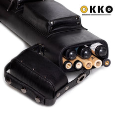 OKKO Billiard Hard Deluxe Oval Case Croco Black 3x5