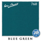 8 ft Simonis 760 Blue Green Pool Table Cloth with 6 Pre-Cut Rails