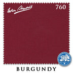 8 ft Oversized Simonis 760 Burgundy Pool Table Cloth with 6 Pre-Cut Rails
