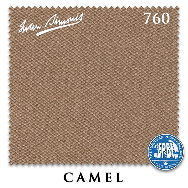 8 ft Simonis 760 Camel Pool Table Cloth with 6 Pre-Cut Rails