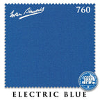 8 ft Oversized Simonis 760 Electric Blue Pool Table Cloth with 6 Pre-Cut Rails