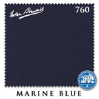 8 ft Simonis 760 Marine Blue Pool Table Cloth with 6 Pre-Cut Rails